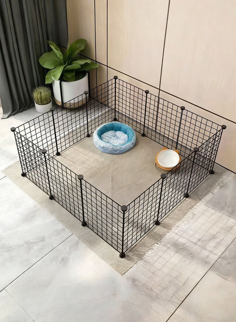 كيدل الحيوانات الأليفة Playpen خيمة القطة الحاجز قطة قفص كينل الكلب قابل للطي سياج ممارسة المساحة - Image 1